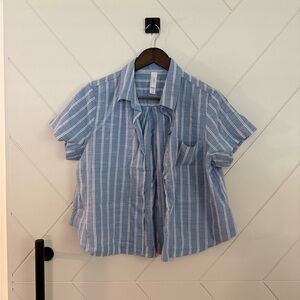 Auden Light Blue Striped Shirt